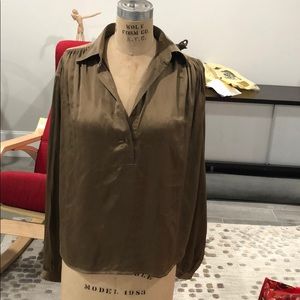 Silk Sateen Ralph Lauren Blouse Small